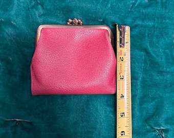 Vintage Bubble Gum Pink Leather St Thomas Wallet