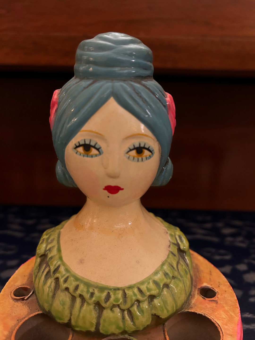 Vintage 60s Paper Mache Lipstick Holder Etsy