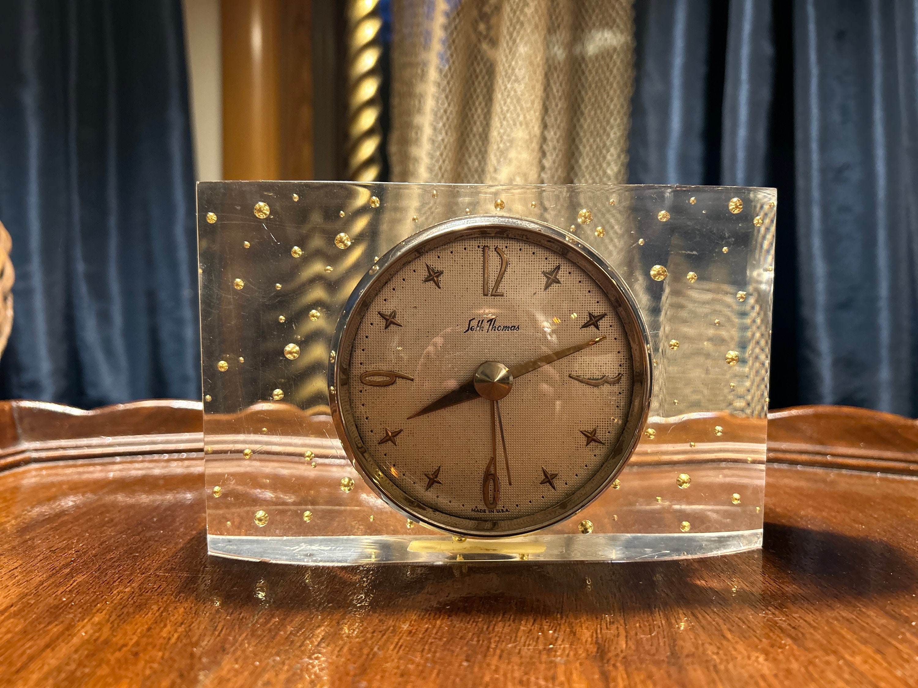 Vintage 50's Mid Century Seth Thomas Splendor Electric Clock
