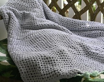 Circular Chenille Afghan Blanket Pattern