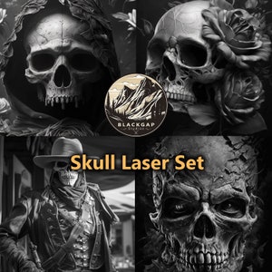 Skull Laser File Set - Laser Files