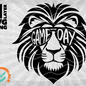Game Day svg | Lion mascot svg | Game Day T-Shirt svg | Lion Mascot Game Day png