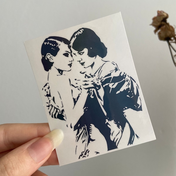 Holographic Sticker - Dancing Women Love - Laptop/ Bullet Journal/ Dekorativ/ Pinterest