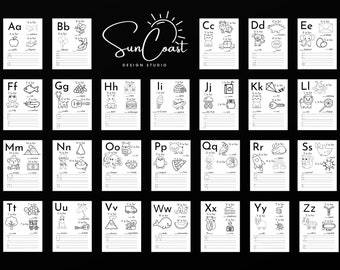Preschool Alphabet Worksheets, Preschool Worksheets, Letter Sounds, Alphabet Worksheets, Printable Letter Worksheets, Homeschool Worksheets