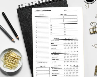 ADHD Planner PDF Adhd Organizer Adhd Adult Adhd Planner PDF Adhd Planner To Do List Adhd Organizer Adhd Digital Planner Adhd Work Planner