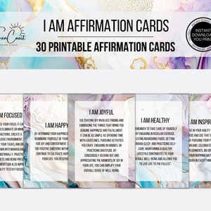 Cartões de afirmação, cartões motivacionais, cartões de positividade, ioga, mantra diário de saúde mental