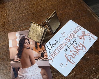 Wedding Boudoir Metal Wallet Card, Full-Color Bride-to-Groom Gift
