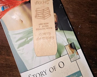 Funny Laser Engraved Bookmark -- Multiple Styles! -- Adult Humor Gift.
