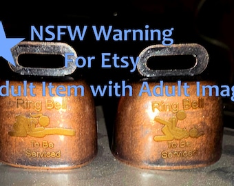 Pinzas para pezones: ¡Diversión para San Valentín! Accesorio BDSM pervertido "Toca la campana para recibir servicio"