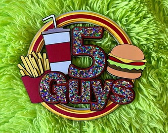 Fast food cake topper