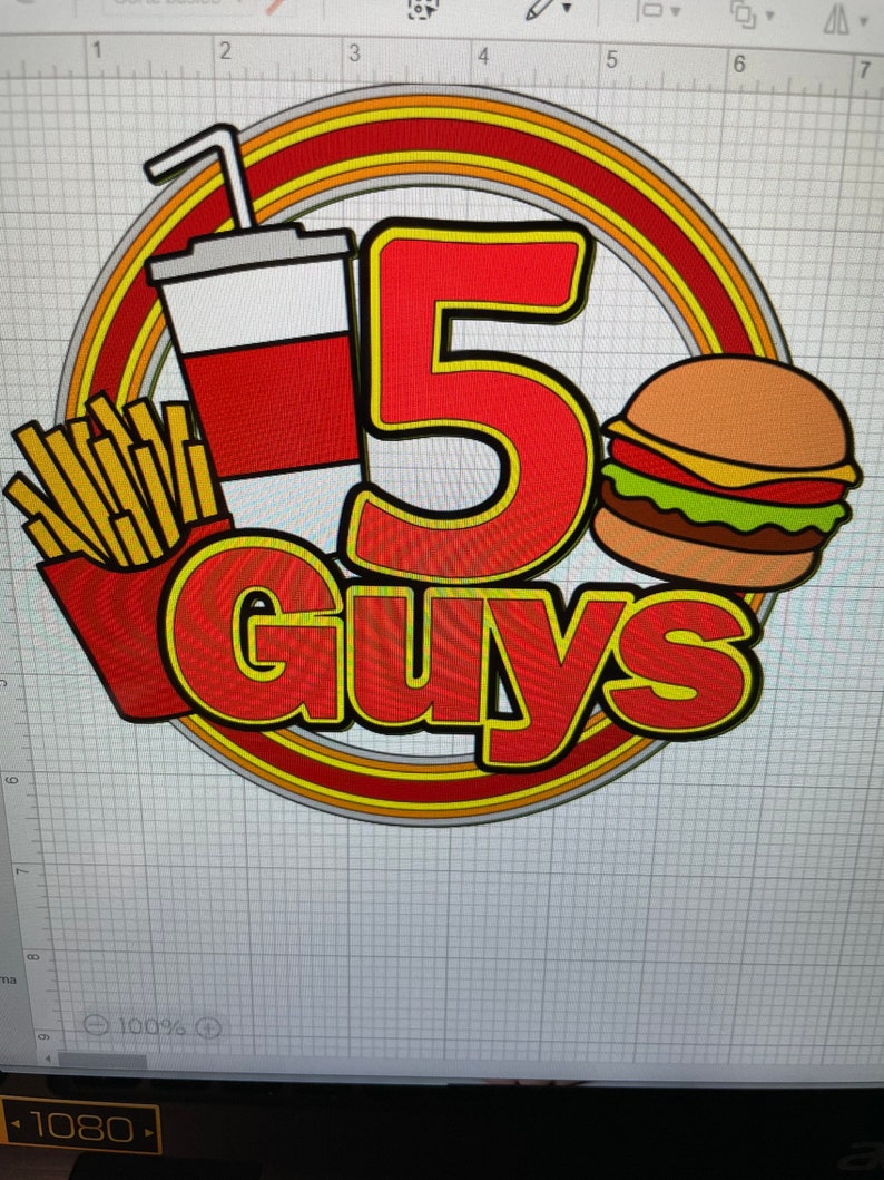 Food Case Topper Fast Food Cake Topper - Etsy