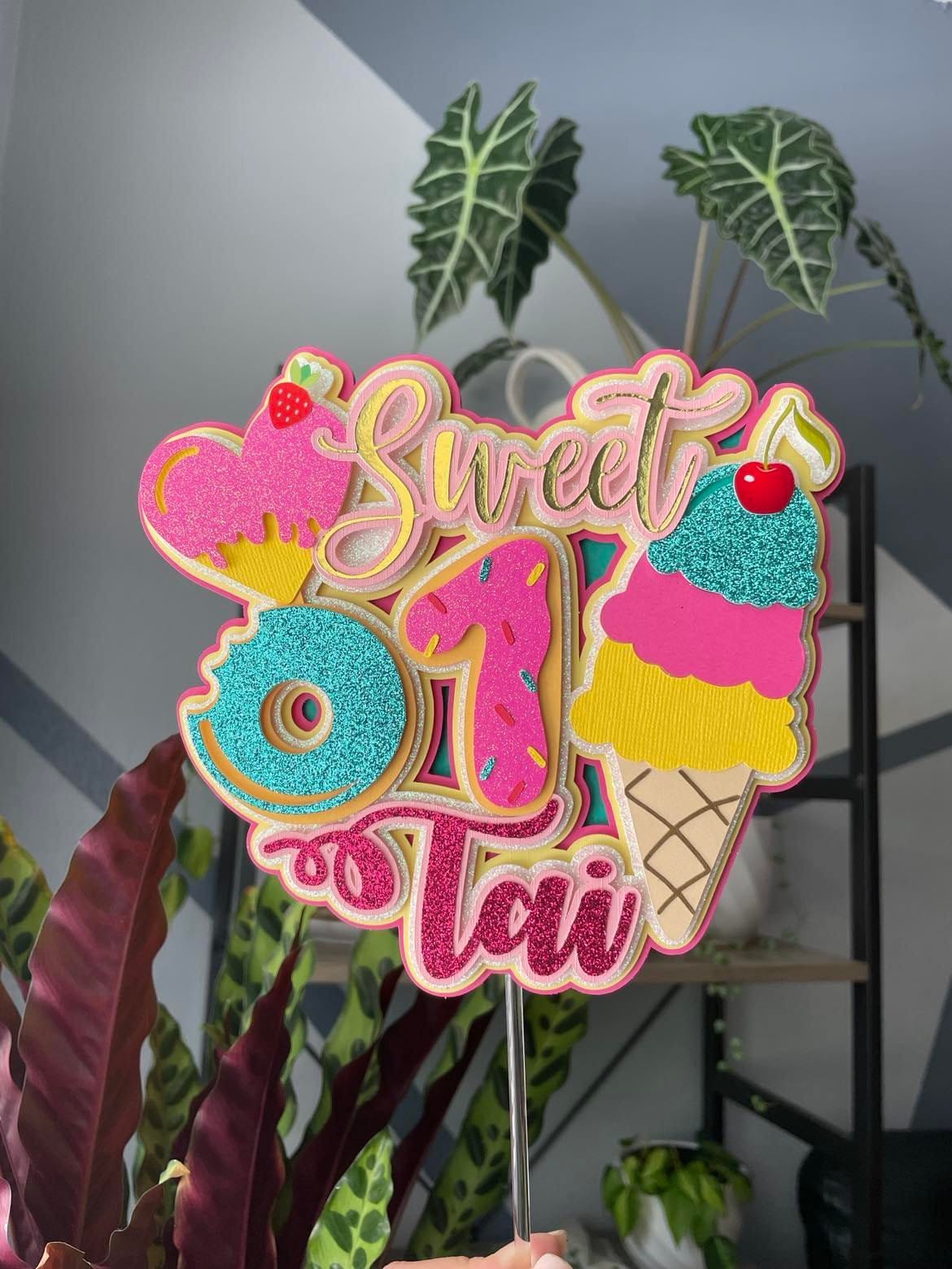 Two sweet cake topper