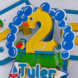 Rubber Duck Cake Topper / Rubber Duck Decorations