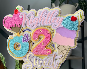 Two sweet cake topper