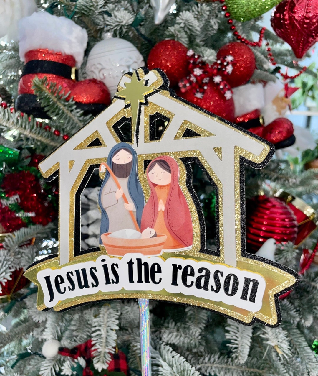 Nativity Scene Cake Topper Etsy