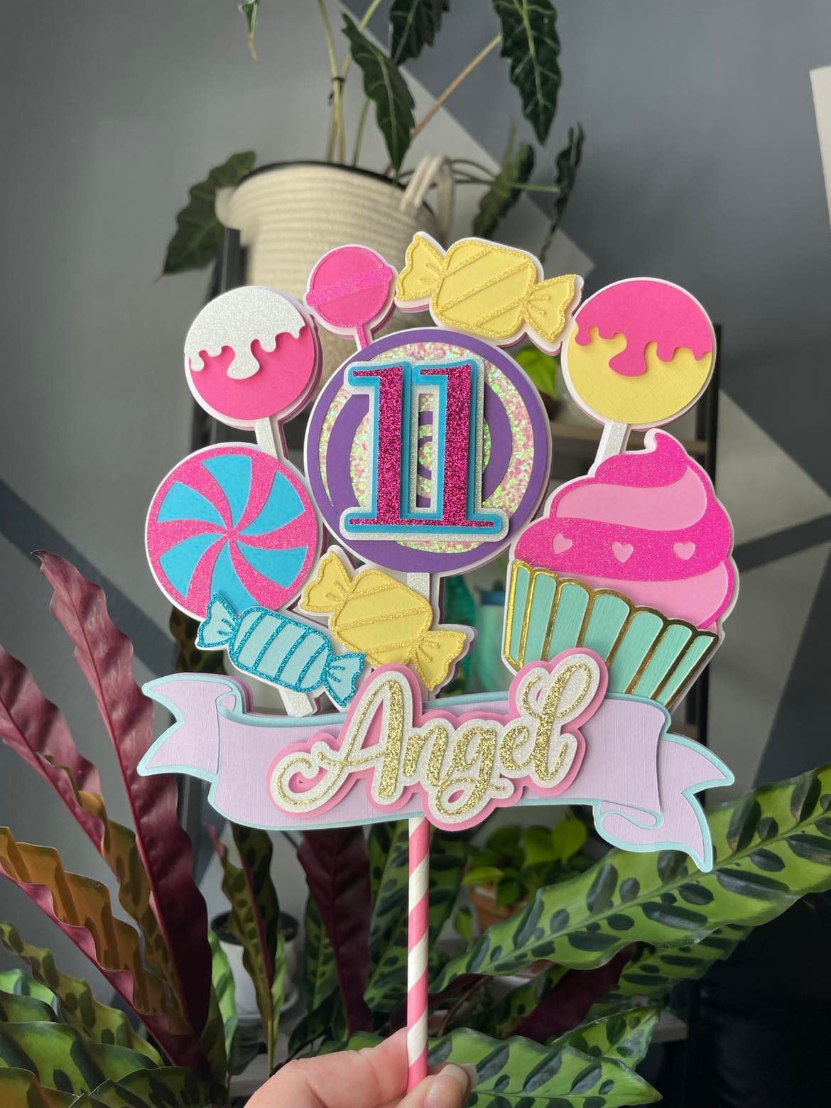 Candyland cake topper
