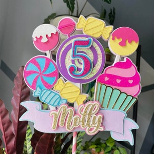 Candyland cake topper