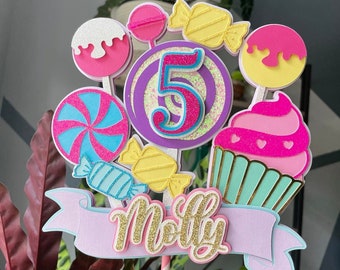 Candyland cake topper