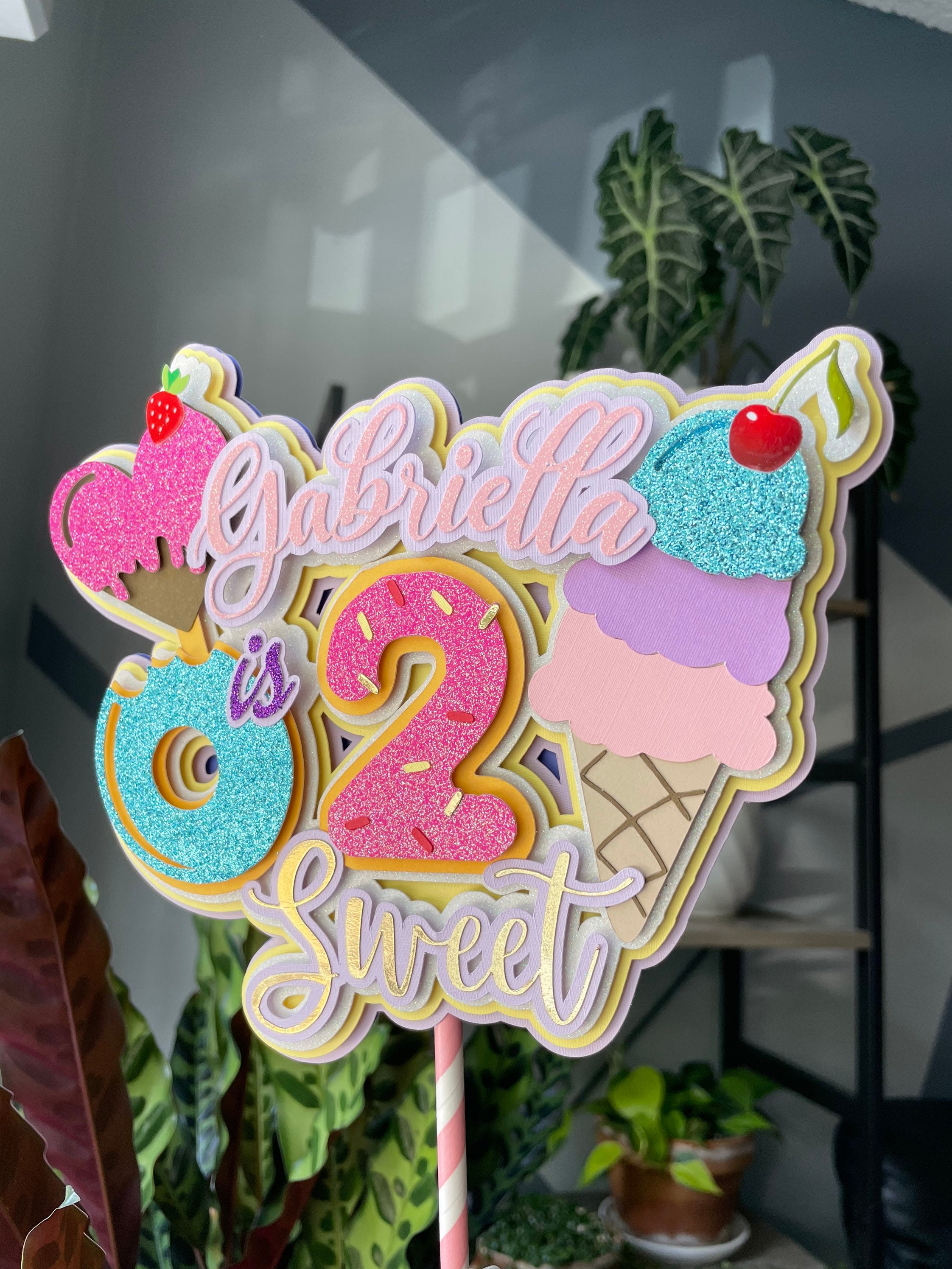 Two sweet cake topper
