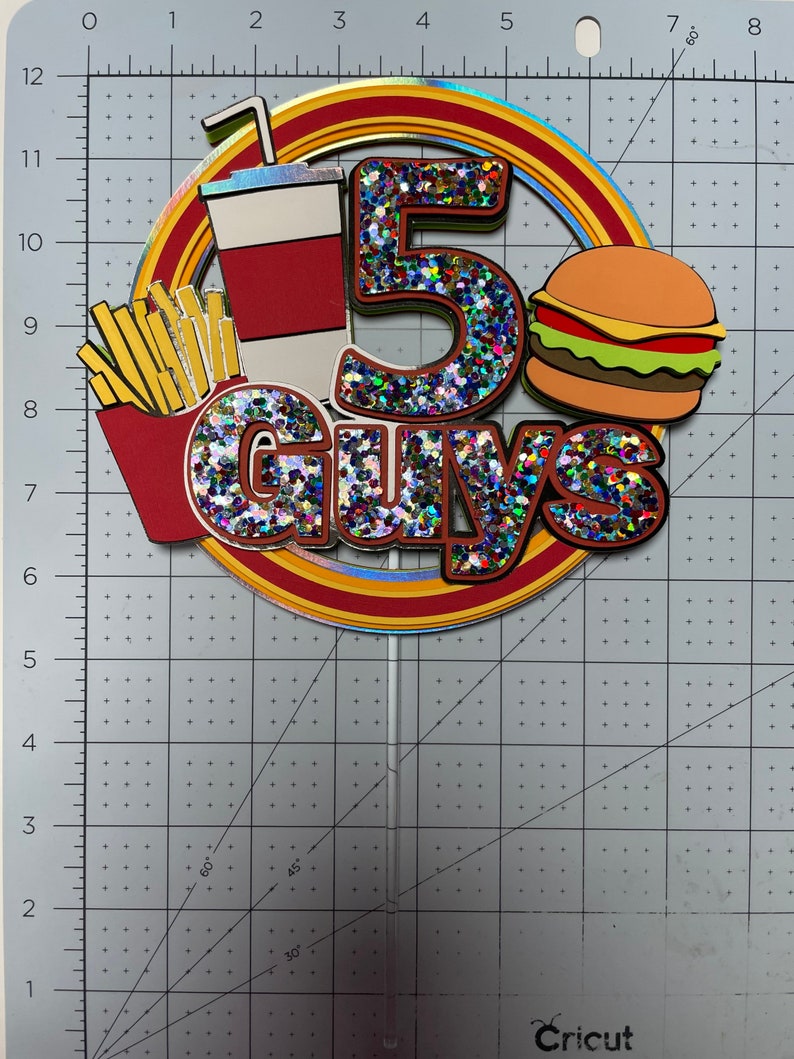 Food Case Topper Fast Food Cake Topper - Etsy