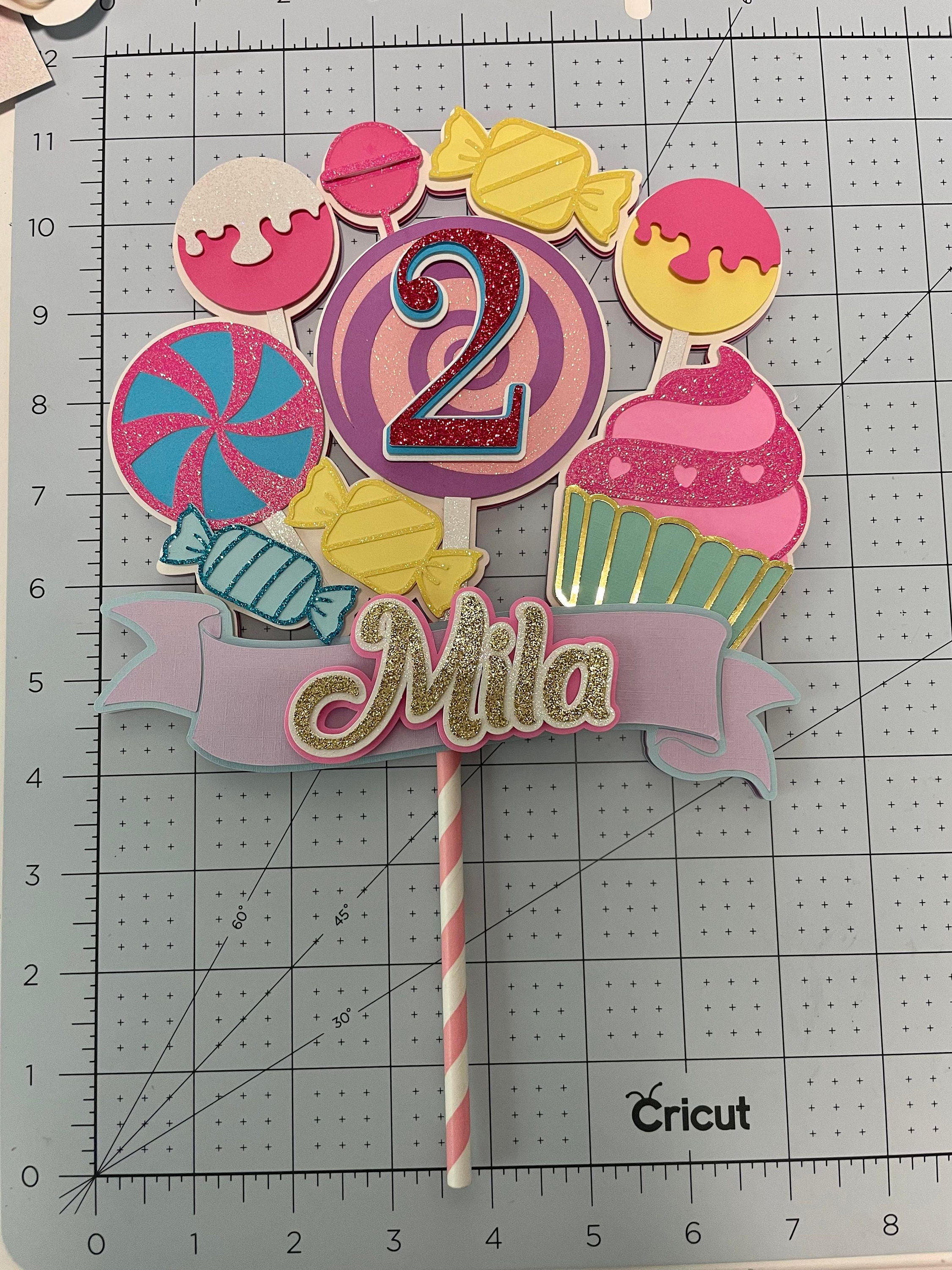 Candyland cake topper