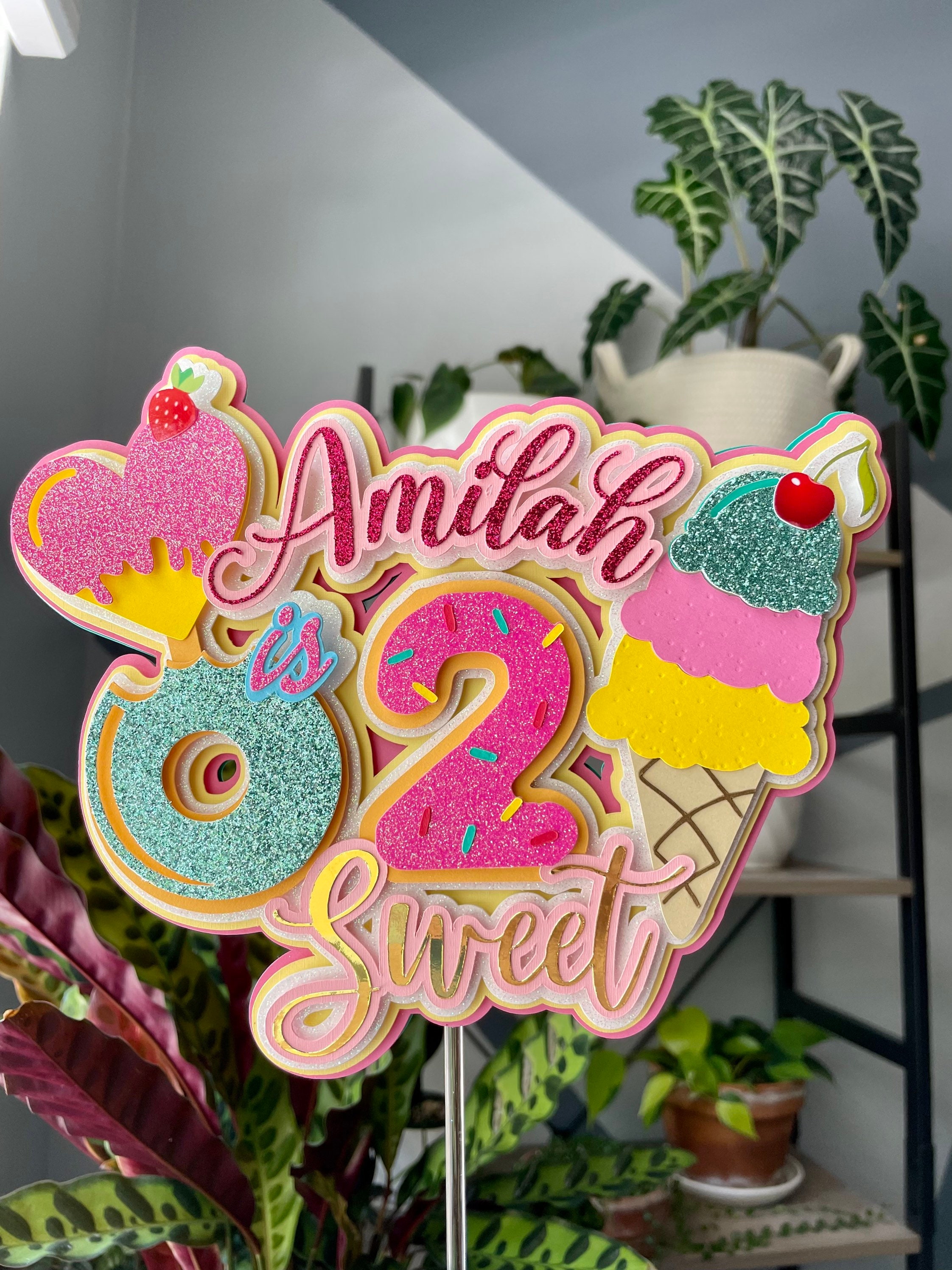 Two sweet cake topper