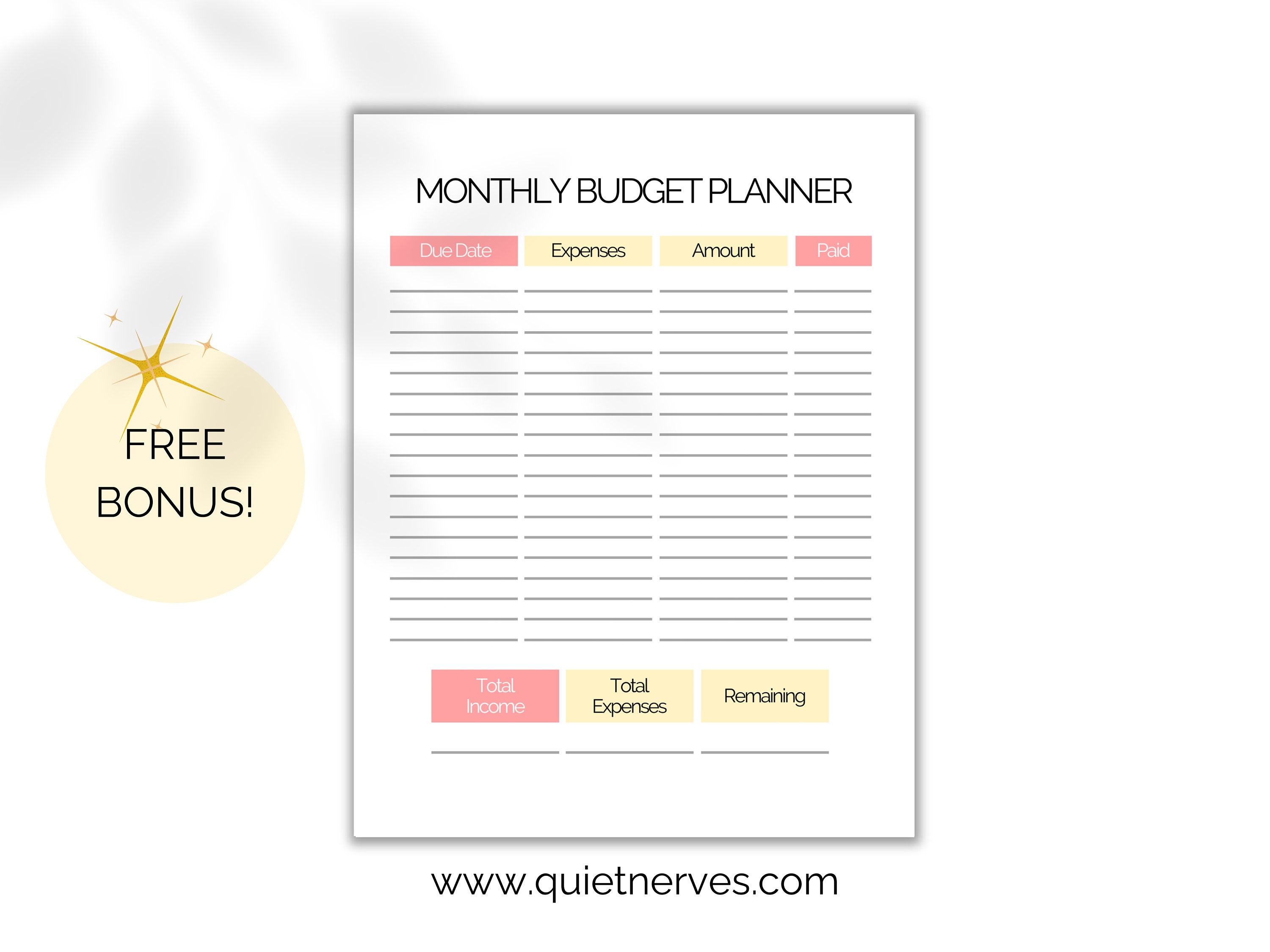 Month at a Glance Planner Printable. Undated. PDF Includes a to Do List ...