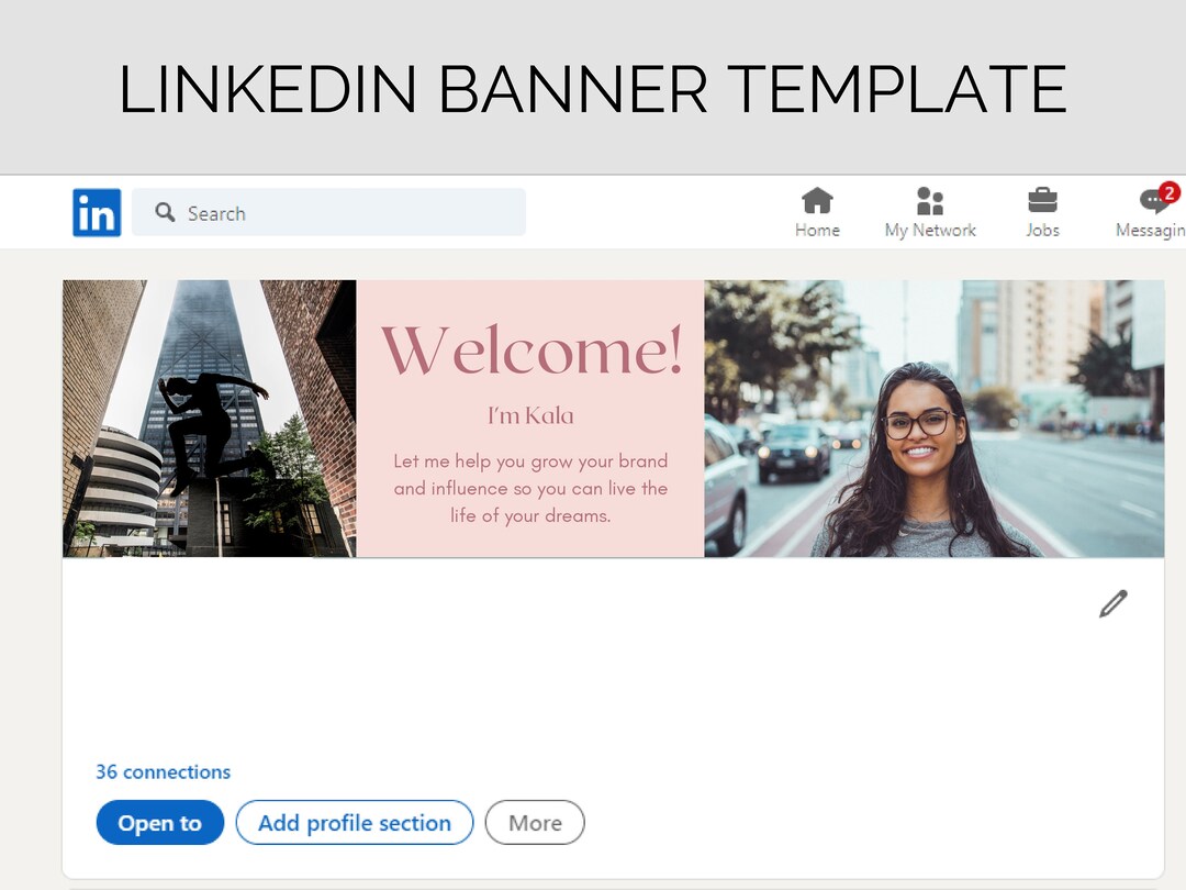 Modern Linkedin Banner. Linkedin Design With the Urban Flair. Stand Out ...