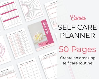 Self Care Planner. Self Improvement. Self Love Workbook. Self Care Checklist. Wellness Planner. Self Care Printable. Journal. Beauty Planner