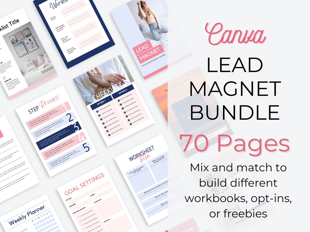Lead Magnet Template Canva. Workbook Template. Great Freebie, Opt In ...