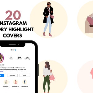 Instagram story highlight icons. Editable Instagram highlight cover. Canva Instagram highlight covers. Feminine Instagram. Pink Instagram.