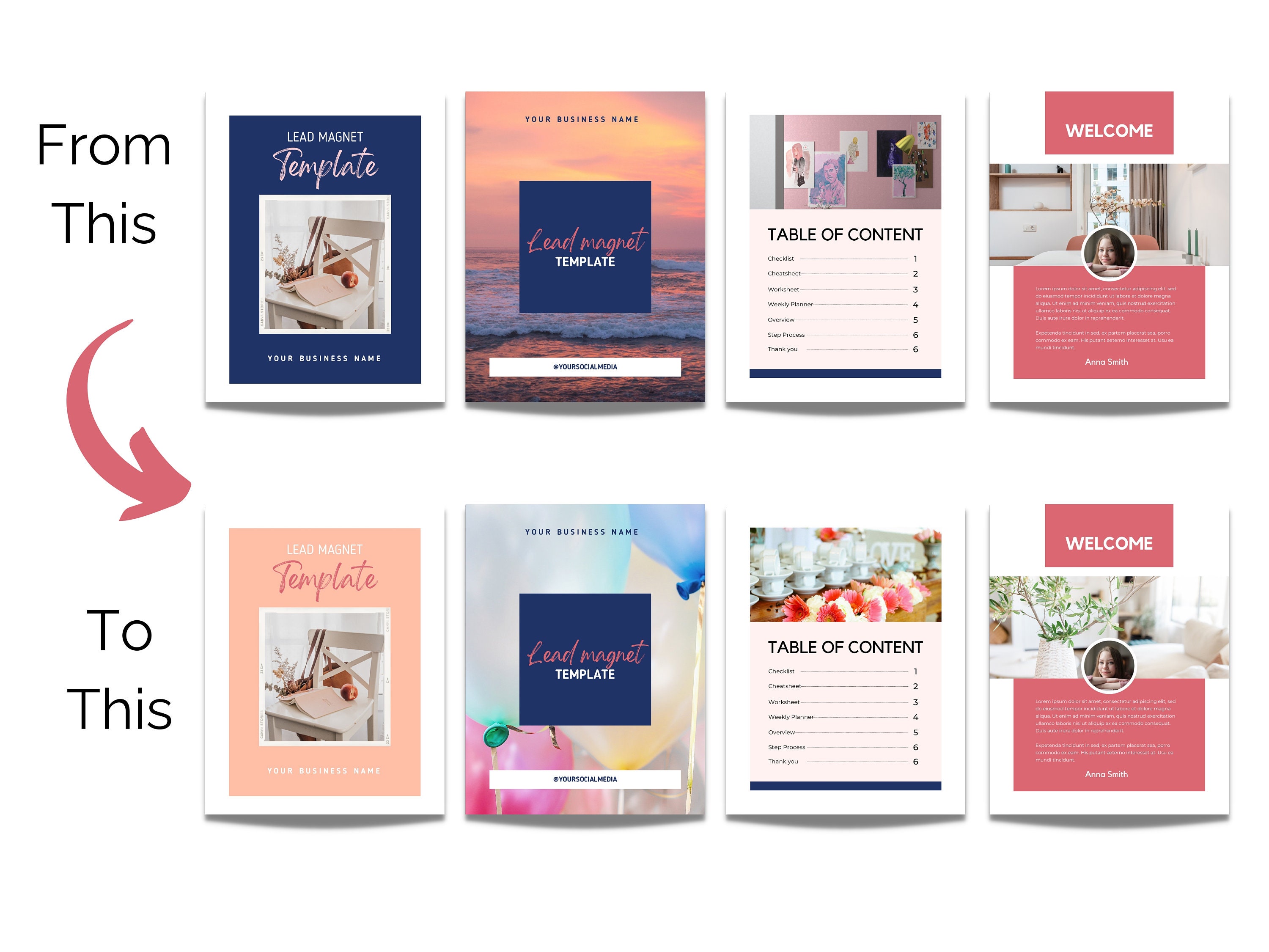 Lead Magnet Template Canva. Workbook Template. Great Freebie, Opt In ...