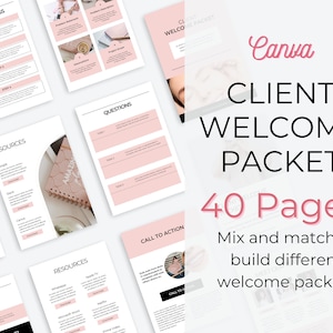 Client welcome packet. Welcome packet template. Client welcome packet business coach. Consulting client welcome packet. Client onboarding.