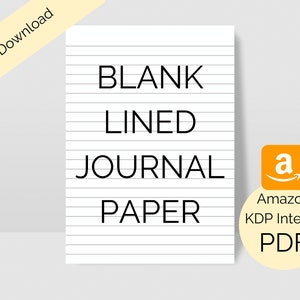 KDP Lined Notebook Interior with bleed. No margin lines. Gray Lined Pages. 6x9 Notebook. Composition Notebook. 6x9 Journal. 120 Pages. PDF