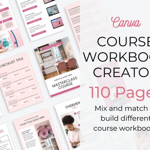 Online Course Workbook. Course Creator Workbook. Course Workbook Template for Canva Coach Workbook. Digital Course Creator e-Course Workbook
