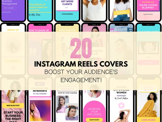 Canva Template Instagram Reels Cover. Perfect Social Media - Etsy