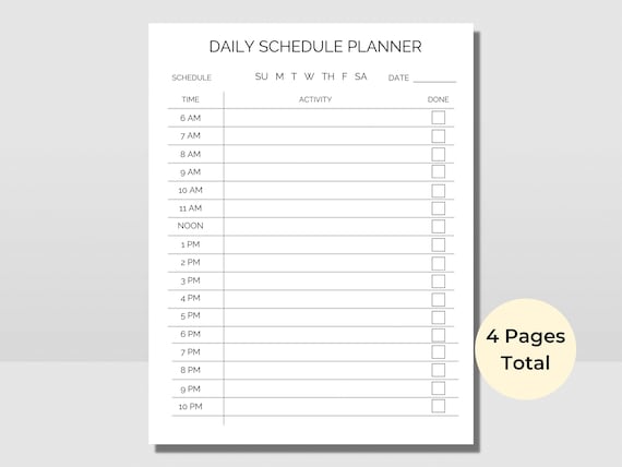 Blank Check Schedule