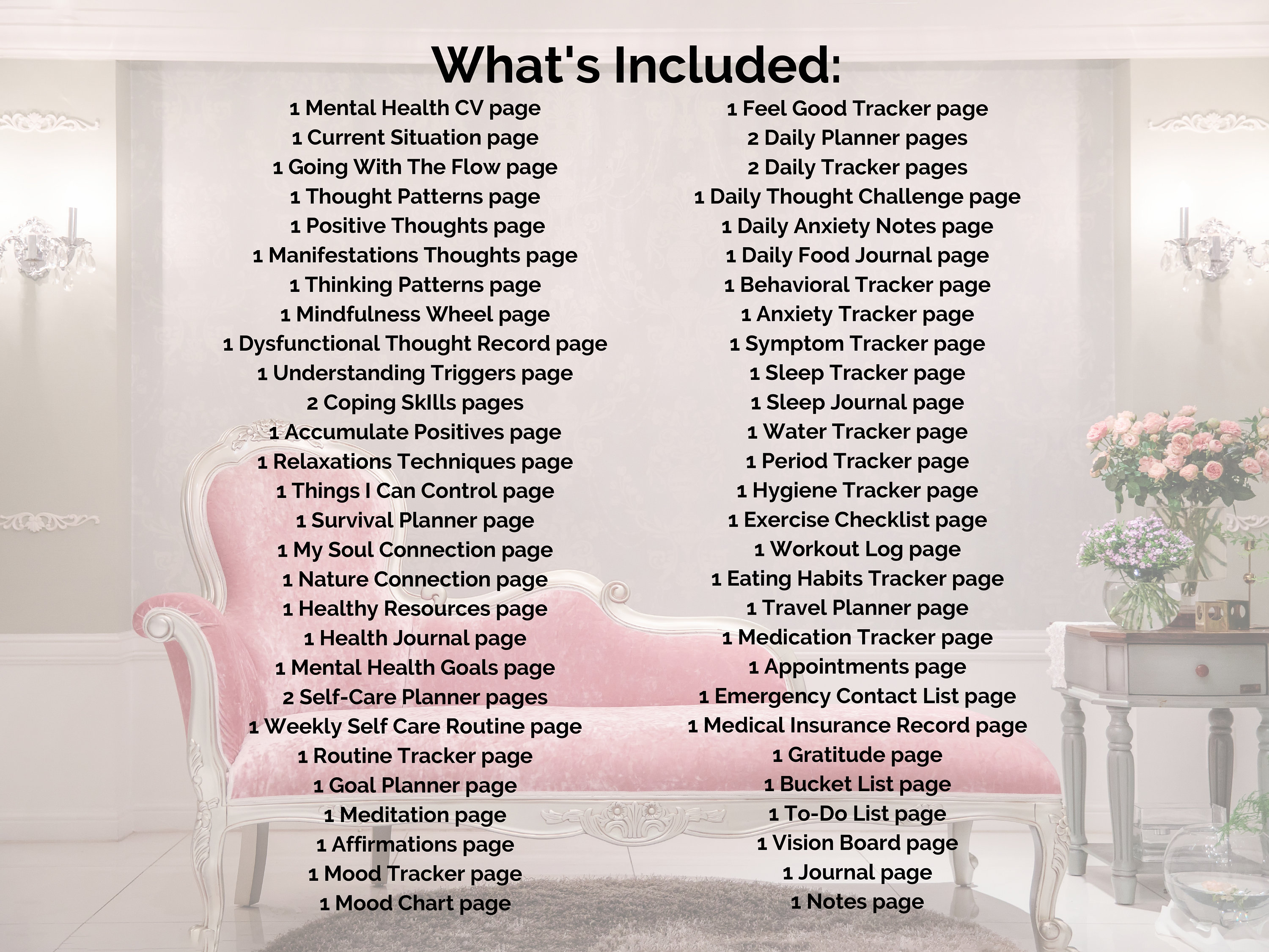 Mental Health Journal. Mental Health Tracker. Canva Template Pack