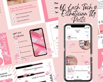 Instagram lash template. Esthetician Instagram post. Lash flyer IG. Esthetician social media. Esthetician Instagram content. Lash tech post