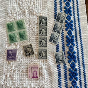 Vintage Stamps, Presidents, Frank Lloyd Wright, Set of 15 Stamps, USA 1c, 2c, 3c, 4c and 10c, 1938- 1967