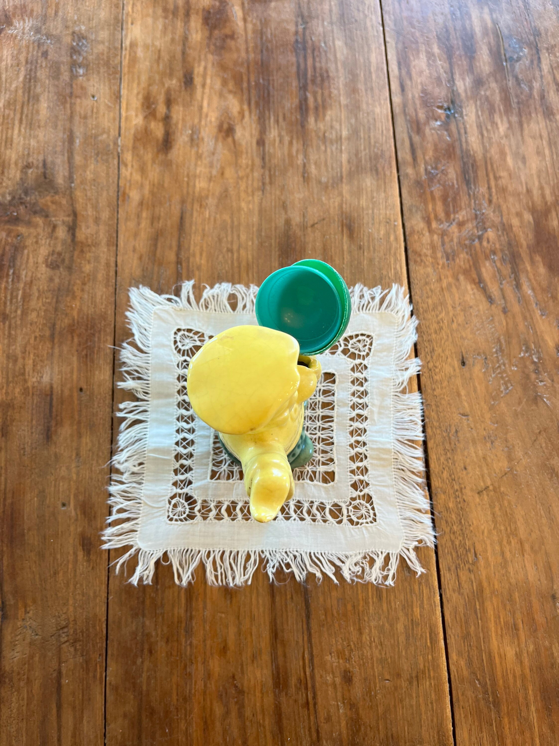 Antique Ceramic Measuring Spoon Holder 1 Measure Boy 1960s Etsy