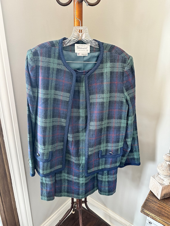 Costume Vintage Evan Picone 2 Pièces - Veste Et Jupe Taille 18, Nettoyage à Sec