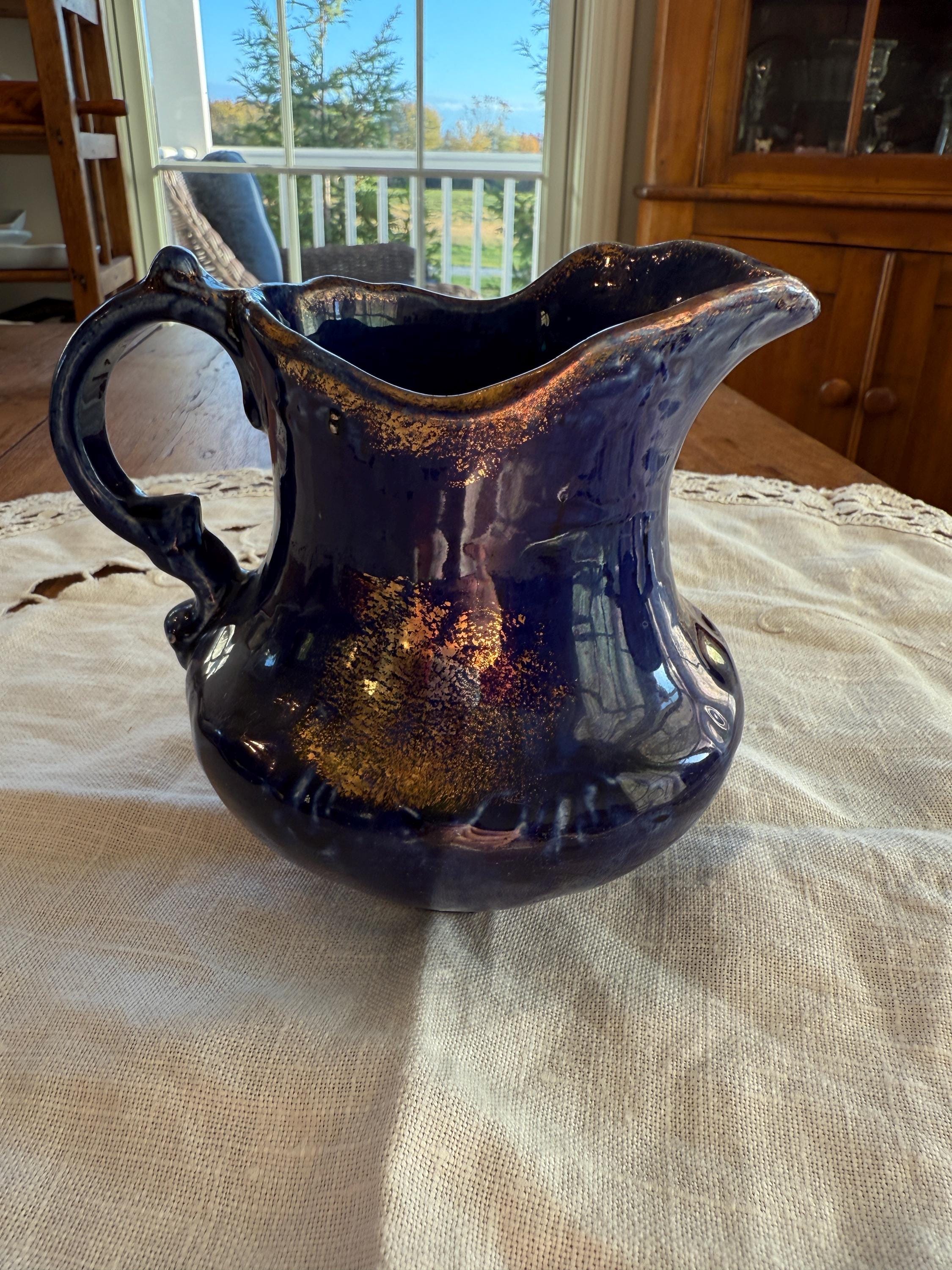 アメリカ南部 ガラス製の陶器壺 Pottery Jug 【公式通販】