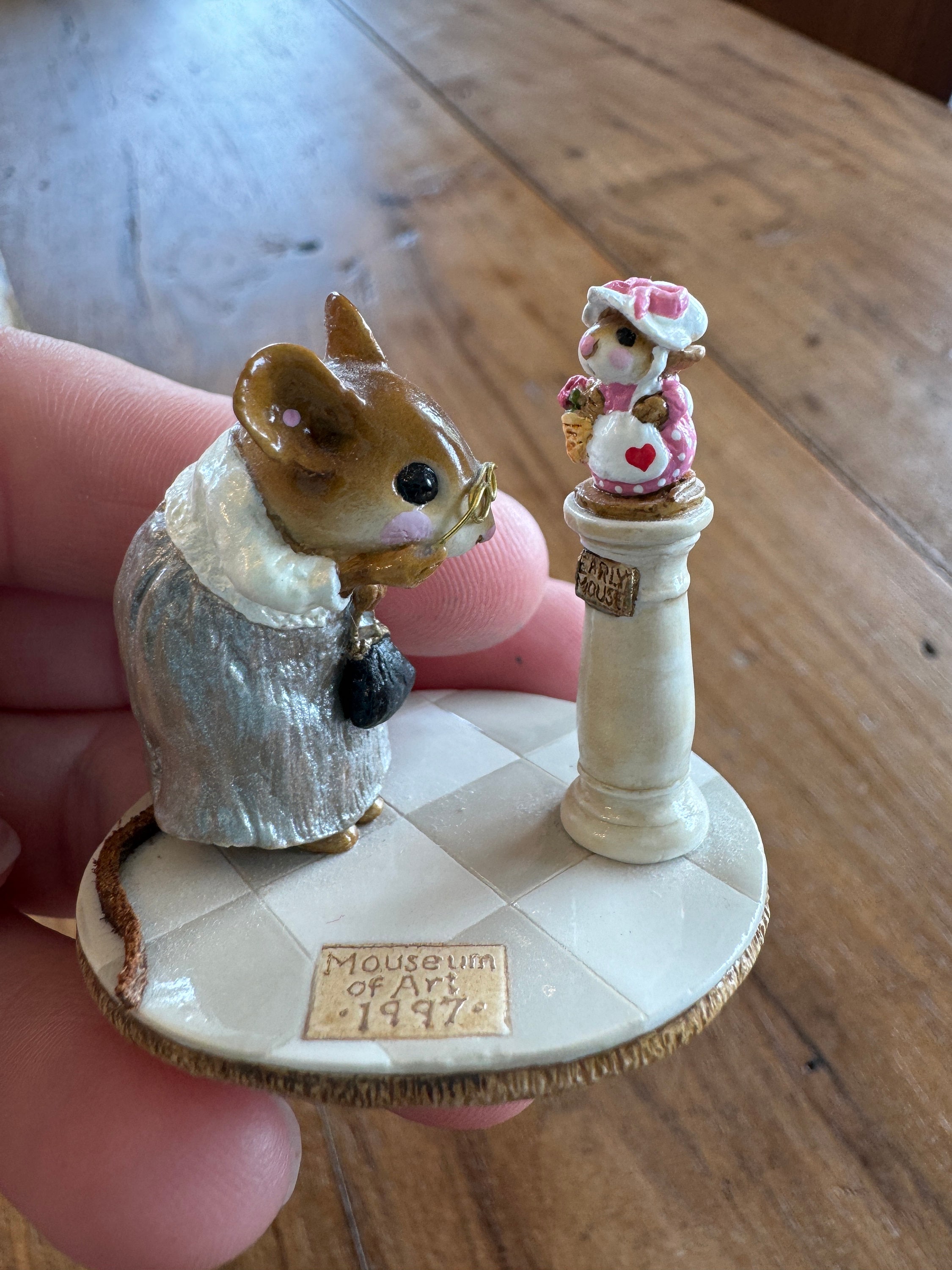 Wee Forest Folk Mouse in Museum, “at the Mouseum