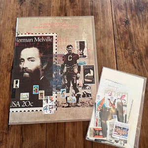 Vintage Briefmarken, 1984 Mint Set Gedenkstempel, USPS, Briefmarken nicht platziert, Originalverpackung