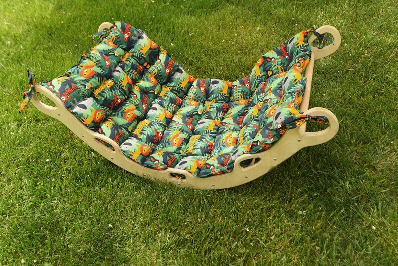 Toddler Rocker Pillowclimber Arch Cushionwood Baby Etsy
