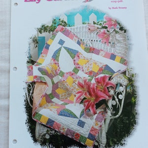Lelietuin quilt patroon met sjablonen