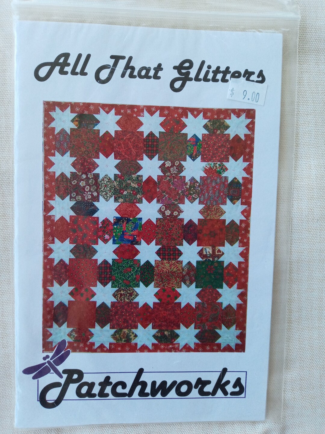 Patchwork Christmas Star Quilt Pattern Etsy