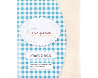 Lori Holt FEEDSACK 14ct aida cross stitch fabric 19x21”