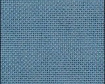 25ct Zweigart Lugana MEDIUM BLUE cross stitch fabric 18x27”